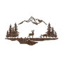Wallity Rusty Landscape 1 - Accesorio Decorativo de Pared de Metal Antiquation